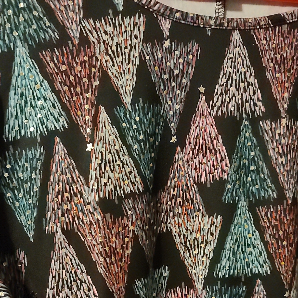 Multicolor Tree Pattern Women's Dress - Picture 3 of 6